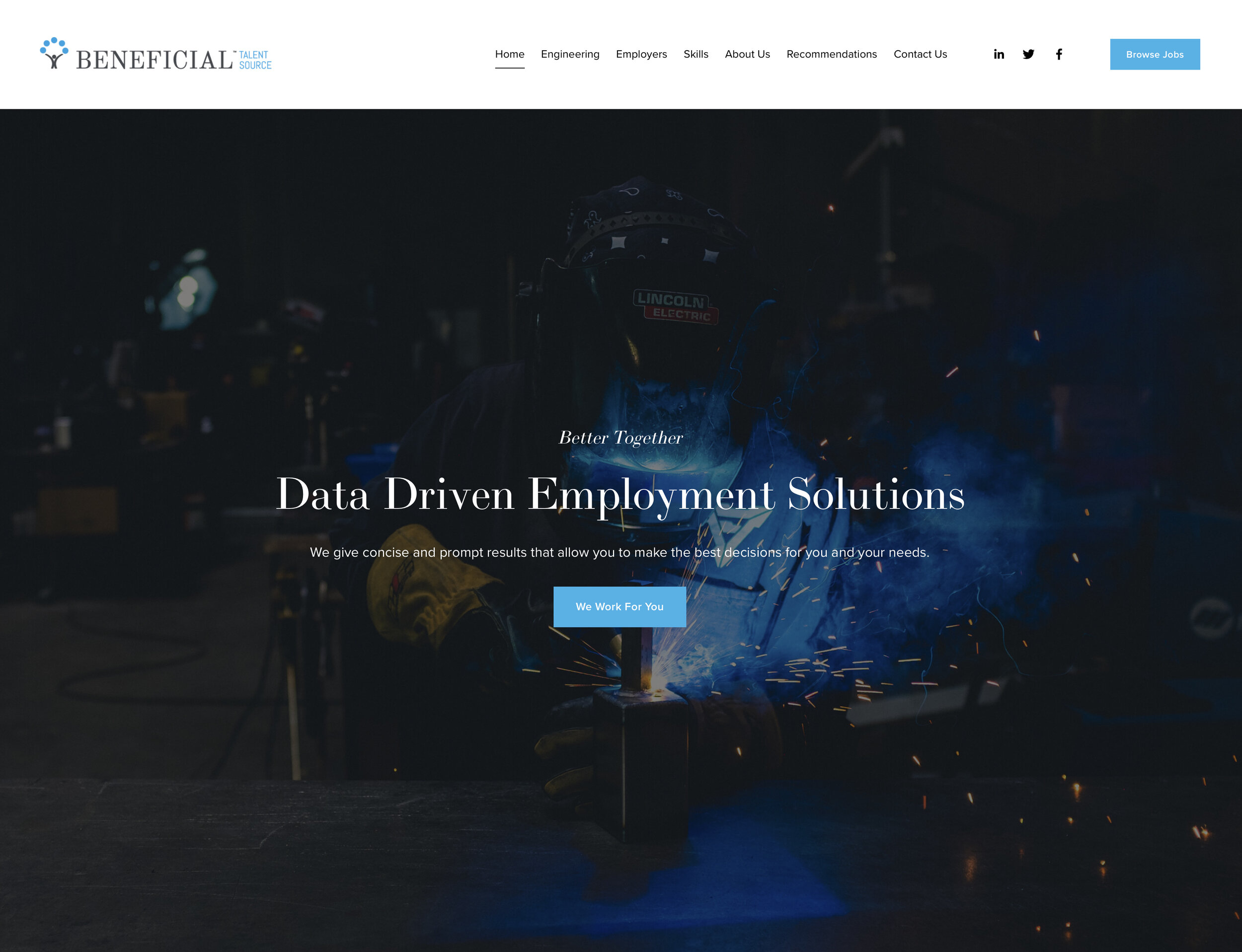 beneficial talent source website