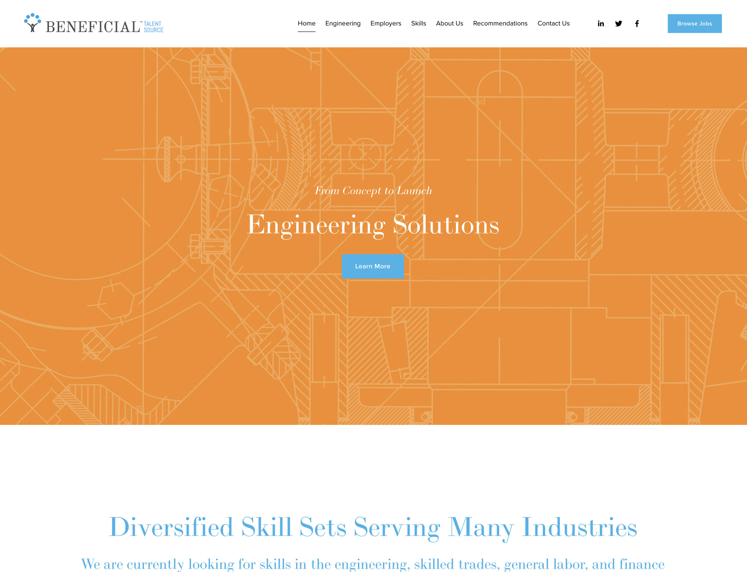 beneficial talent source website