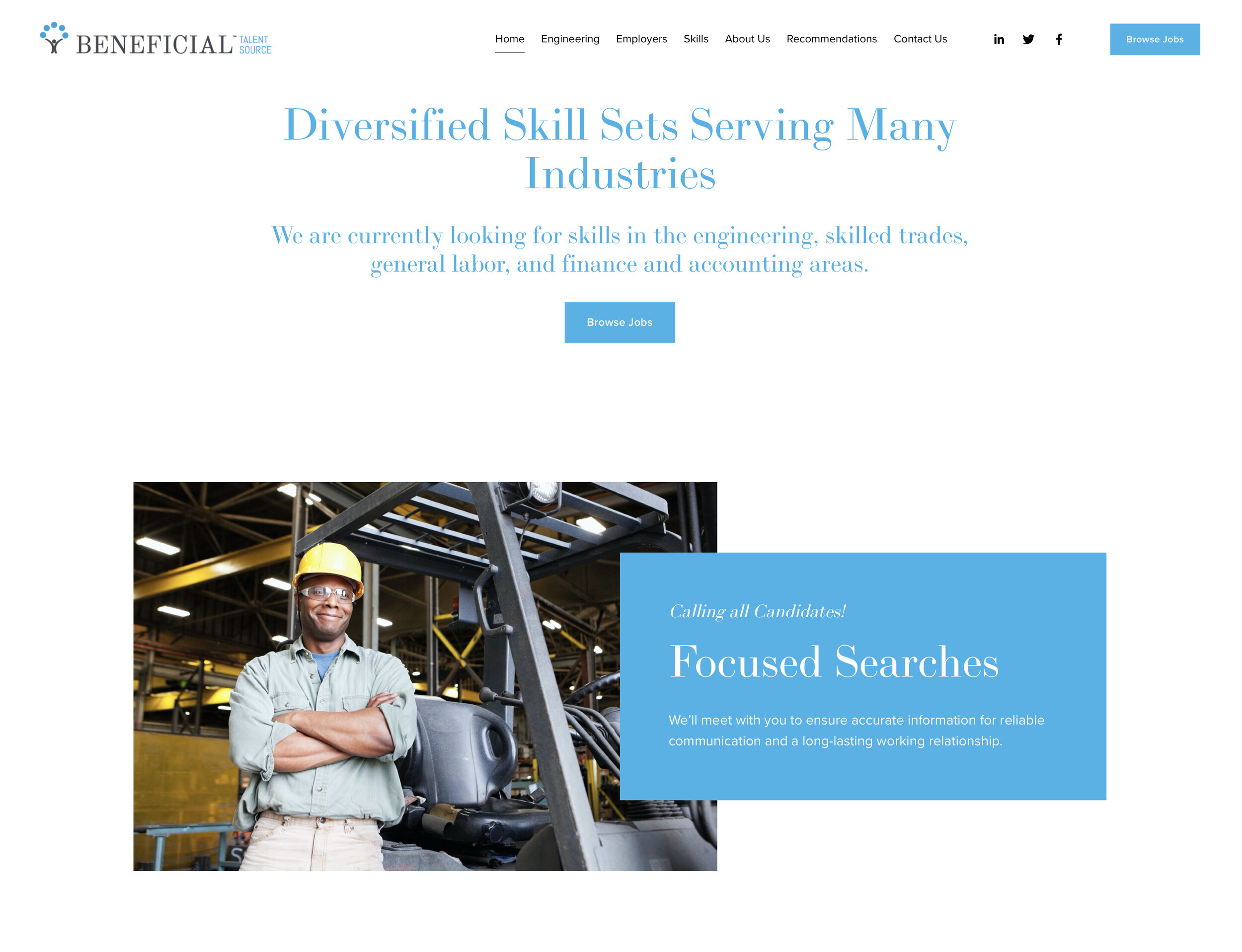beneficial talent source website