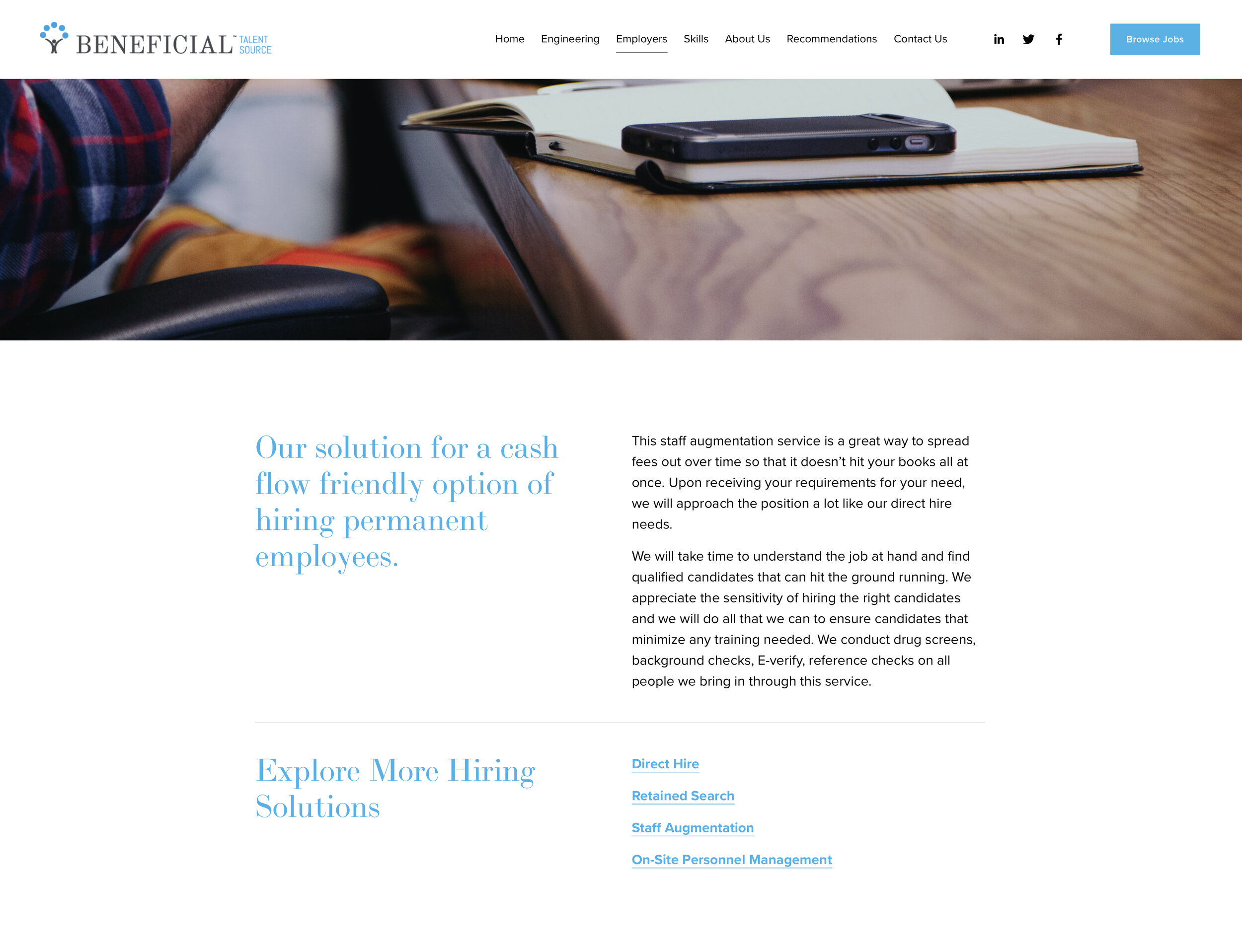 beneficial talent source website